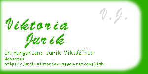 viktoria jurik business card